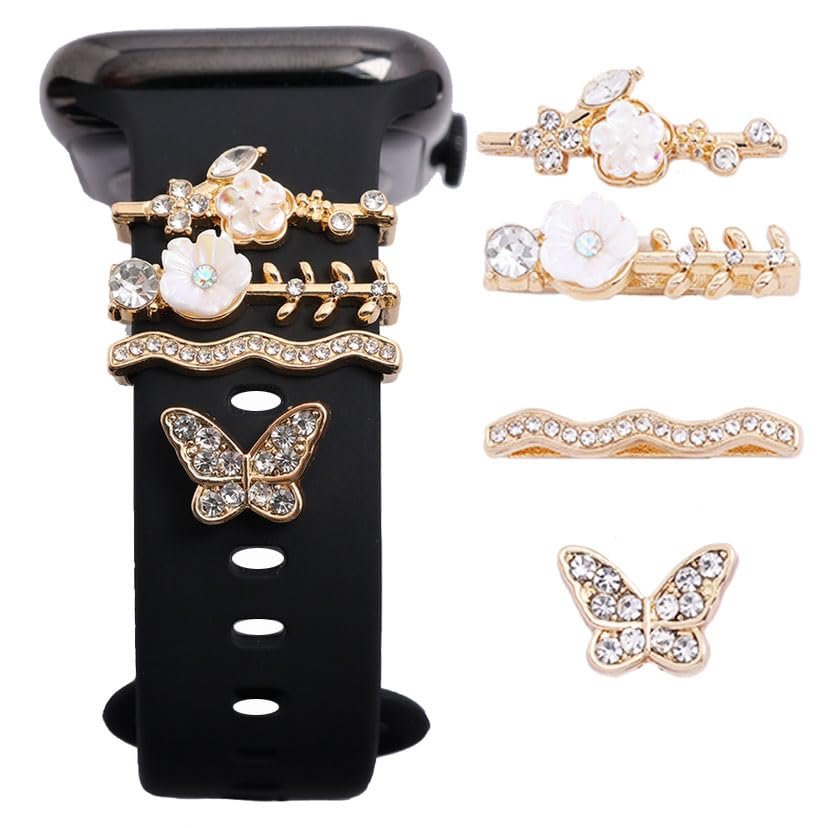 Xininyia Compatible with Disney Magic Band Plus charms with Decorative Bling Rings Loops, For Magic Band+ & Band2.0 Strap Decorations