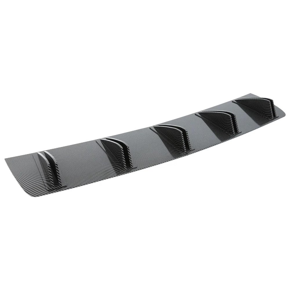 2pcs Universal Car Rear Bumper Lip Spoiler Splitter Compatible With Acura TL ILX TLX TSX MDX RDX 5 Fins 81.5cm Diffuser Shark ABS Body Kit(Carbon Fiber Look)