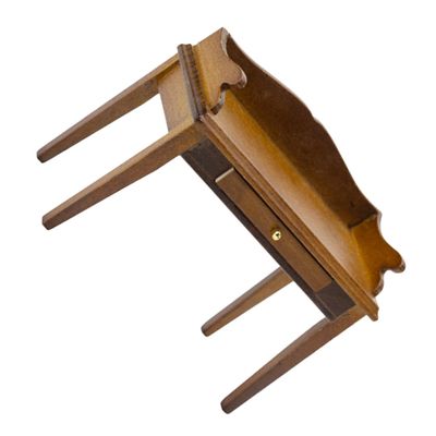 Abaodam Miniature Writing Desk Dollhouse Accessory Vintage Style Furniture for Scale Models Charming Decor for Living Rooms and Interior Displays and Design