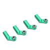 Aramox RC Link Rod End Alloy M4 Curved CW 7mm Ball Joint Set for 1/10 Model Car, Enhanced Steering and Suspension Control, Plug and Play Upgrade Part for RC Enthusiasts (Green) view 2