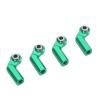 Aramox RC Link Rod End Alloy M4 Curved CW 7mm Ball Joint Set for 1/10 Model Car, Enhanced Steering and Suspension Control, Plug and Play Upgrade Part for RC Enthusiasts (Green) view 3