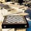 15 Inch Marble Chess with 32 Pieces, Packed in Rexine Box (Grey White) view 3