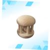 FOYTOKI Solid Color Wooden Hand Rattle for Boy Girl Pattern Rattle Safe Smooth Design for Newborns and Engaging Sound view 3