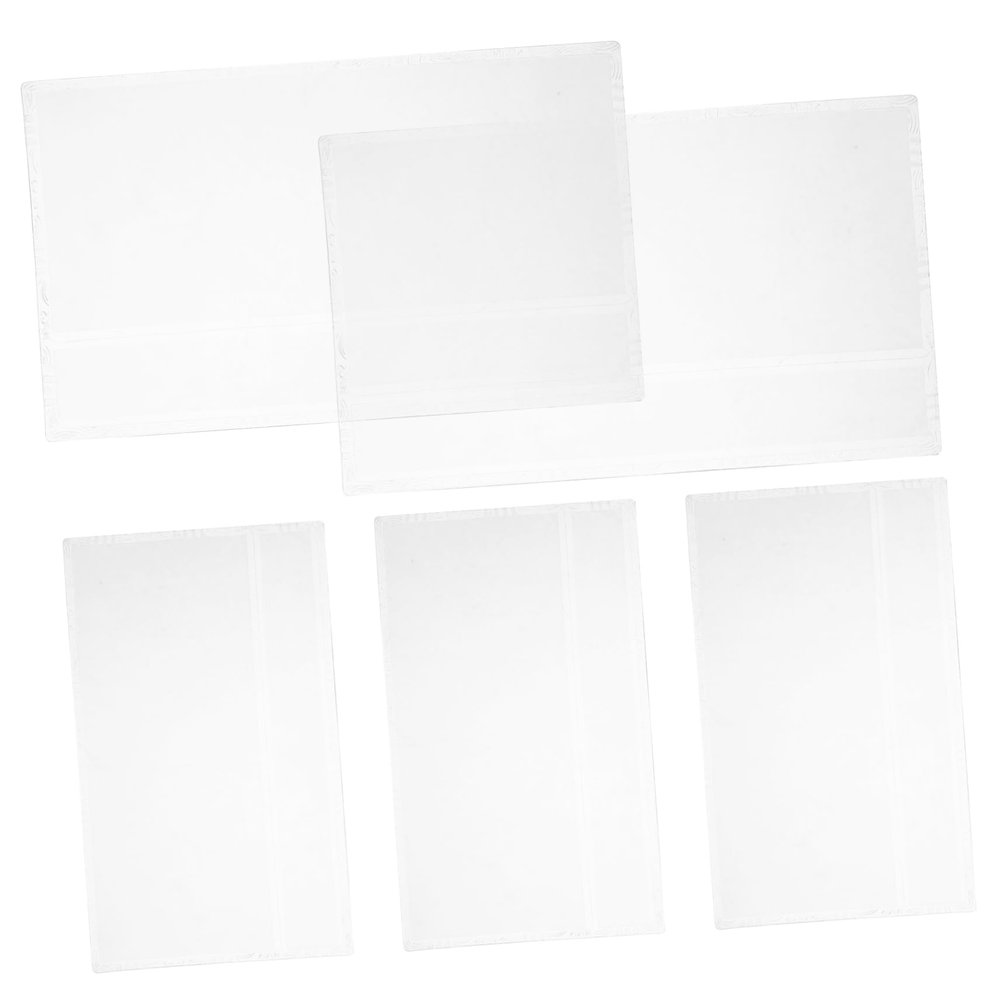 Abaodam 5pcs Hard Currency Sleeves Clear Plastic Holders for Commemorative Bills Easy Insertion Sturdy for Currency Collectors and Display