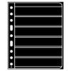 LIGHTHOUSE- VARIO Stamp Pages for Stamp Albums, Black 9-Hole Binder Pages with 6 Pockets for Stamp Collection - Pack of 25 view 1