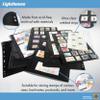 LIGHTHOUSE- VARIO Stamp Pages for Stamp Albums, Black 9-Hole Binder Pages with 6 Pockets for Stamp Collection - Pack of 25 view 2