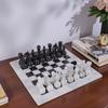 15 Inch Marble Chess with 32 Pieces, Packed in Rexine Box (White Black) view 4