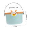 MERRYHAPY Boys and Girls Toy Storage Organizer Building Blocks Bucket Toy Bin with Lid for Boys and Girls view 2
