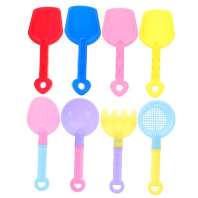 Abaodam 8pcs Boys and Girls Sand Digging Shovel Portable Beach for Boys and Girls Includes Scoops and Standard Shovels for Outdoor Park
