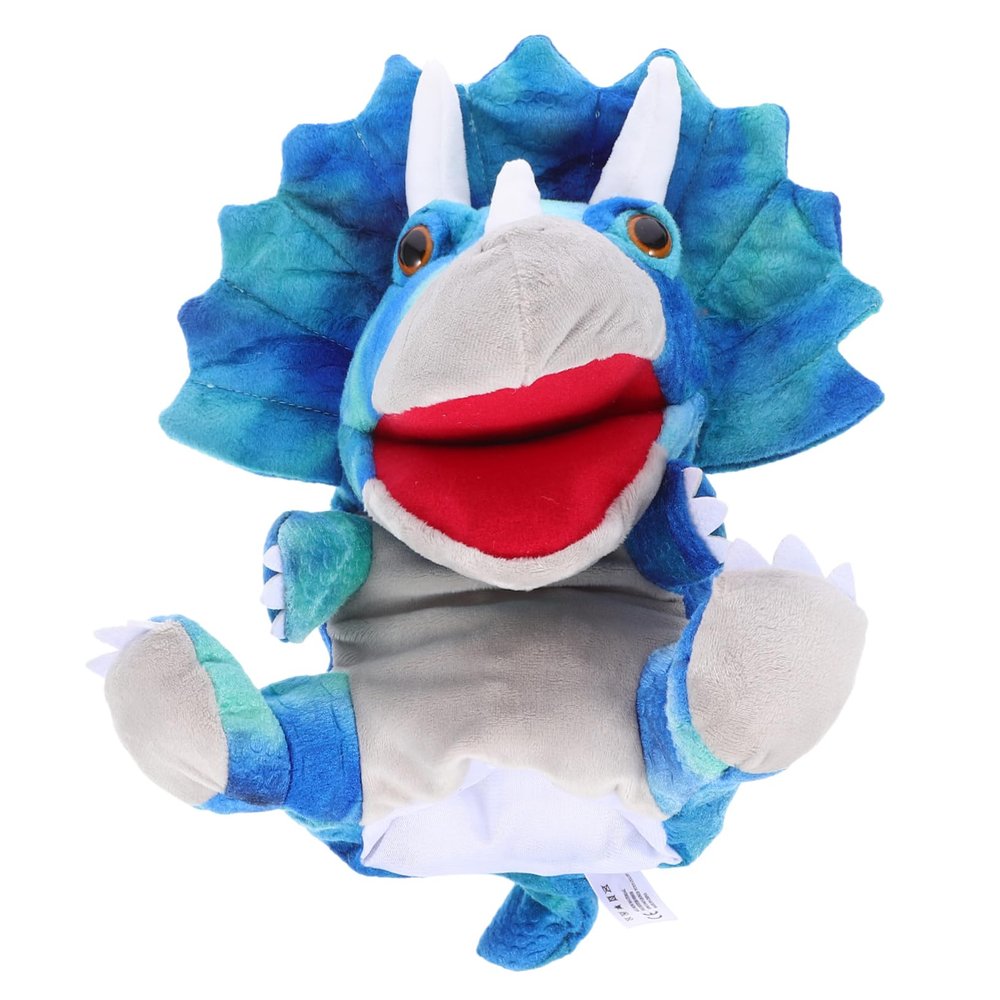 DECHOUS Plush Dinosaur Hand Puppet for Adorable Interactive for Storytelling and Parent Bonding Safe and Plush Material Birthday Present