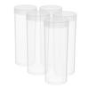 AKOOSY 5pcs Plastic Coin Storage Tubes with Sealed Lids Coin Collection Organizer for Quarters Dimes and Nickels for Collectors and Personal Use view 1