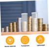AKOOSY 5pcs Plastic Coin Storage Tubes with Sealed Lids Coin Collection Organizer for Quarters Dimes and Nickels for Collectors and Personal Use view 3