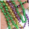 CIYODO Mardi Gras Beads Chain Necklace Carnival Festival Accessory 12pcs Beaded Necklace view 4