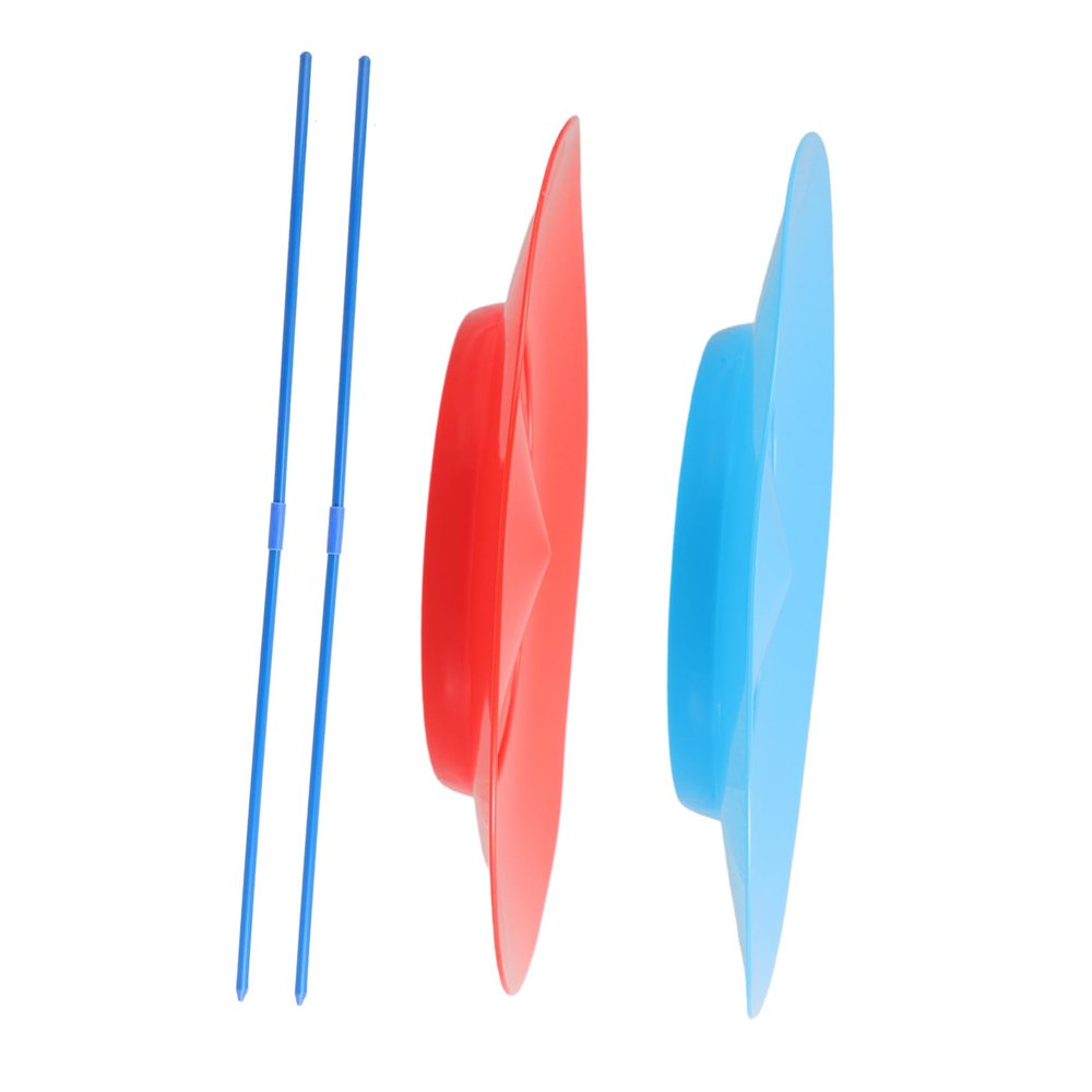 BCOATH 2pcs Juggling Sticks Soft Spinning Plates for Boys and Girls and Adults Circus Trick Plates Easy to Learn Juggling Toys