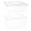 Alipis 2pcs Baby Wipes Dispenser Case Dustproof Refillable Holder for Bathroom and Travel Portable Wipe Container for Outdoor Use 1100ml Capacity view 1