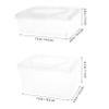 Alipis 2pcs Baby Wipes Dispenser Case Dustproof Refillable Holder for Bathroom and Travel Portable Wipe Container for Outdoor Use 1100ml Capacity view 2
