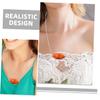 ABOOFAN 2pcs Chicken Wing Ornament Necklace Simulation Fried Chicken Pendant Hip Hop Clothing Accessories view 4