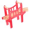 WEKAMOS The Train Track Accessories Wooden Train Bridges Connectors Track for Boys and Girls Play view 3
