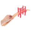WEKAMOS The Train Track Accessories Wooden Train Bridges Connectors Track for Boys and Girls Play view 4