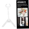 Toddmomy 4pcs Transparent Plastic Figure Holder Display Stand Figures Dolls and Miniatures for Home Store and Collectibles Organization view 2
