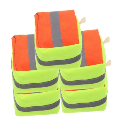 BESTonZON 5pcs Reflective Canvas Bean Bags for Boy Girl Outdoor Tossing Game Filled with Rice for Interactive Fun for Preschool Activities and Backyard Play