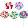 Abaodam 5Pcs Large Simulation Lollipop Giant Lollipop Prop Fake Candy Photo Booth Prop for Christmas Party Carnival Cosplay Wedding Birthday Party Supplies view 1
