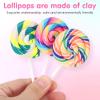 Abaodam 5Pcs Large Simulation Lollipop Giant Lollipop Prop Fake Candy Photo Booth Prop for Christmas Party Carnival Cosplay Wedding Birthday Party Supplies view 3