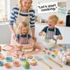 Ultimate Baking Kit for Kids - 38 Piece Kitchen Tools, Food Grade Silicone, BPA/BPS Free - Real Cooking Set for Ages 8-12 - Girls Boys Birthday Stocking Stuffer - Sage Green view 2