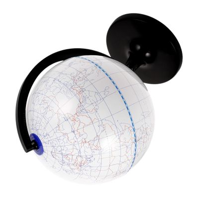 Angoily Blank Globe for Desk Diy Coloring World Map Erasable Globe Model Craft Kit