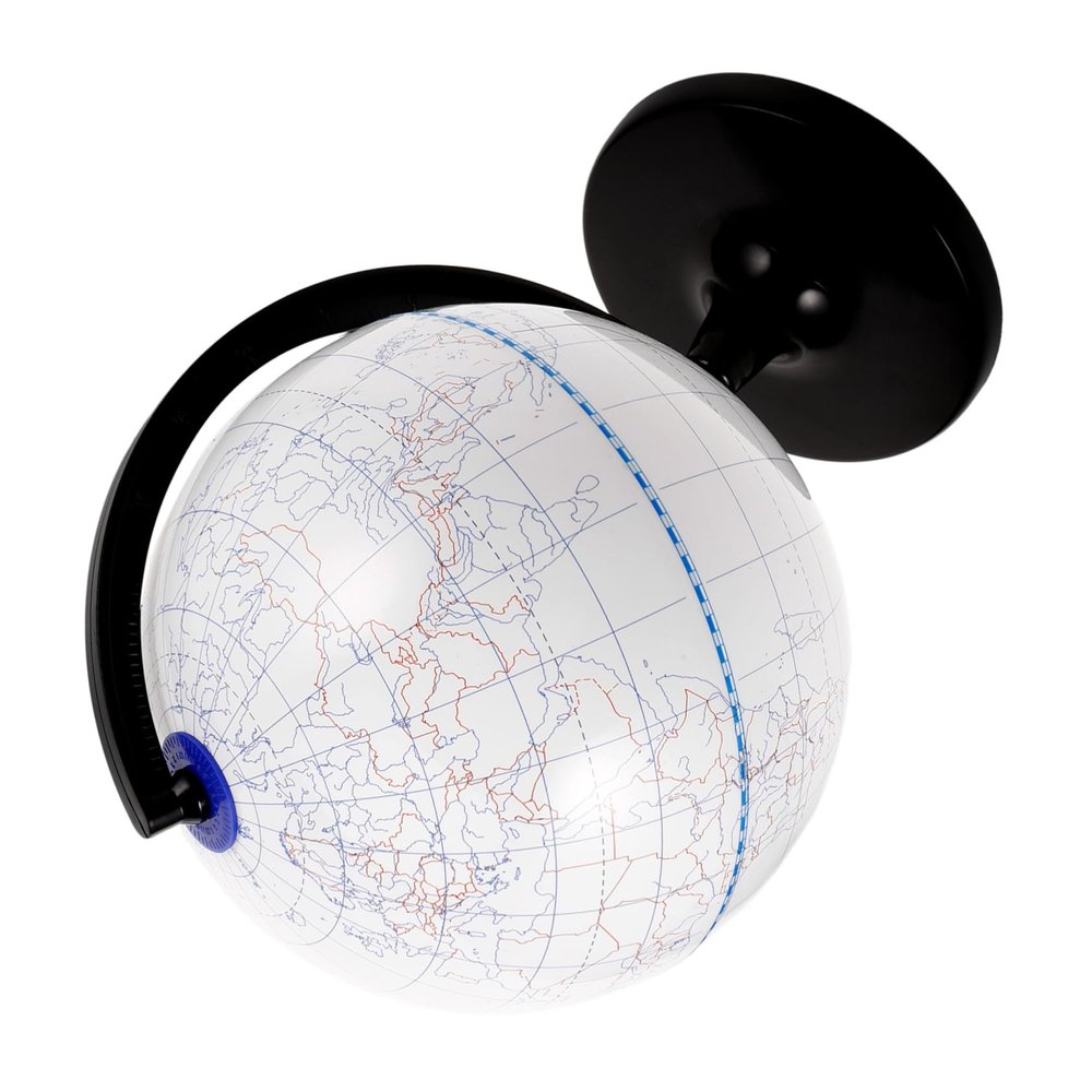 Angoily Blank Globe for Desk Diy Coloring World Map Erasable Globe Model Craft Kit