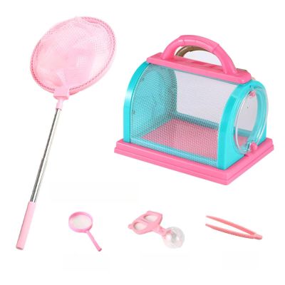 HIVZRKPYW 5 Piece Outdoor Exploration Insect Collection Set Insect Trapping Toy Fishing Net Insect Cage Observation Box