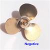 RC Boat Propeller, 14mm Three-Blade Brass, for 1:200/350/700 Scale Boat Models, One Right Hand Propeller view 2