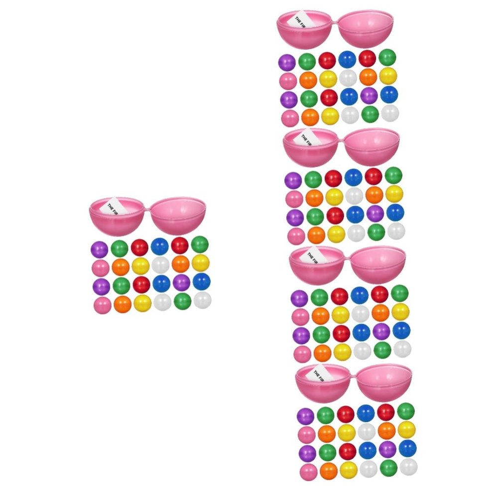 Kisangel 75pcs Plastic Raffle Openable Hollow Game for Drawing Activities for Parties School Events and Festivals