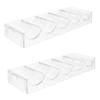 ERINGOGO 2pcs Transparent Acrylic Poker Chip Holder Capacity for Easy Organization and Safe Storage of Poker Chips for Game and Parties view 1
