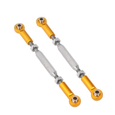 Kisangel 6pcs Aluminum Alloy Rc Pull Rod Steering Rod for Rc Steering Linkage and Suspension Upgrade