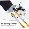Kisangel 6pcs Aluminum Alloy Rc Pull Rod Steering Rod for Rc Steering Linkage and Suspension Upgrade view 3