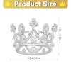 12PCS Crown Cake Topper, Silver Mini Crown Flower Bouquet Accessories,Pearl Tiara Princess Crown for Wedding Birthday Baby Shower Party Decor view 2