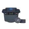 Acmefun Automatic Card Shuffler and Dealer 2-in-1, 360 Rotating Electric Poker Machine with LED Display for 1-6 Players  Fast Shuffling & Dealing for UNO, Poker (Black) view 2