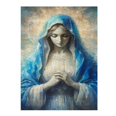 1000 Piece Puzzles Virgin Mary Educational Wooden Decompression Parent Games Poster Adult Christmas