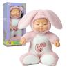14in Baby Dolls Plush Toy,Interactive Singing Stuffed Bunny Plush,Realistic Reborn Baby Dolls,sleeping animal doll with interactive singing music box,for Kids Age 3 Musical Stuffed Animal Gift. view 1