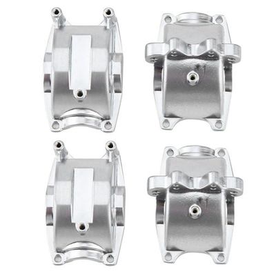 2Pcs Aluminum Front and Rear Gear Box Set for WLtoys 1/18 RC Car A959 A959B A969 A969-B A979 K929 Upgrade Parts