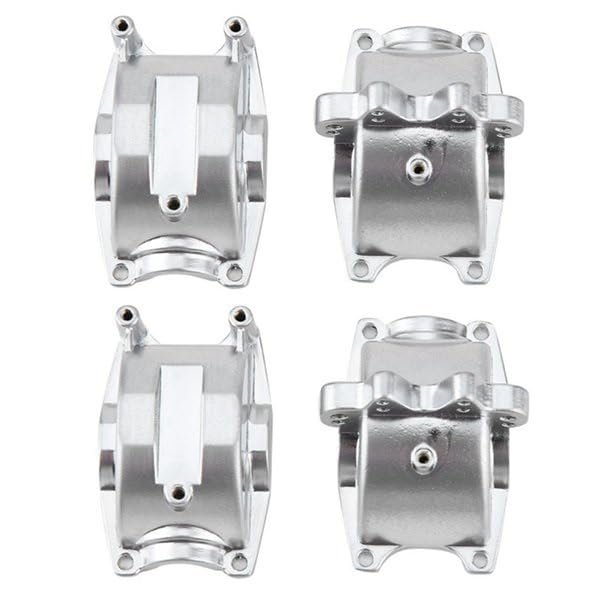 2Pcs Aluminum Front and Rear Gear Box Set for WLtoys 1/18 RC Car A959 A959B A969 A969-B A979 K929 Upgrade Parts