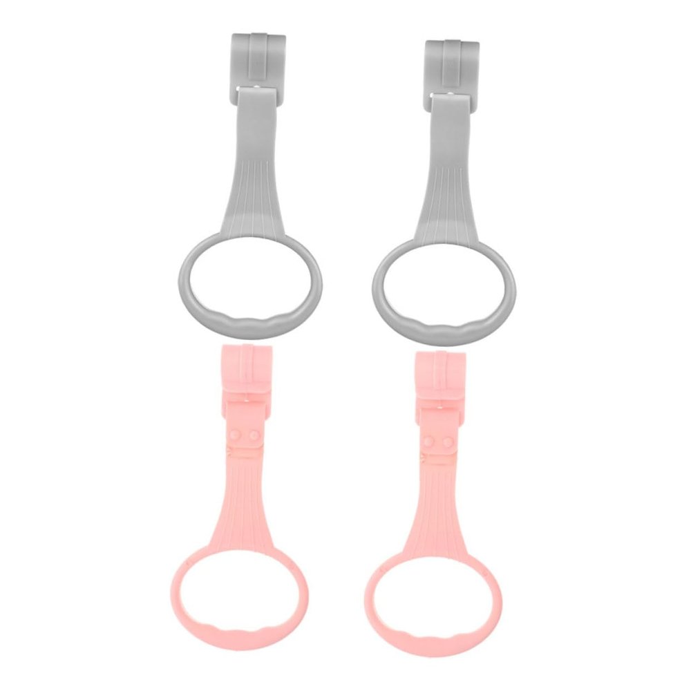 Abaodam 4pcs Stand up Safety for Crib Portable Boy Girl Walking Assist Pull up Bar Arm Strength Training Tool for Boy Girl Playpen Gray