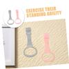 Abaodam 4pcs Stand up Safety for Crib Portable Boy Girl Walking Assist Pull up Bar Arm Strength Training Tool for Boy Girl Playpen Gray view 3