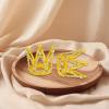 12Pcs Crowns for Flower Bouquets, Crown Cake Topper Gold Mini Crown for Bridal Wedding Baby Shower Party Cake Decor view 2