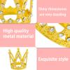 12Pcs Crowns for Flower Bouquets, Crown Cake Topper Gold Mini Crown for Bridal Wedding Baby Shower Party Cake Decor view 4