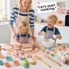 Ultimate Baking Kit for Kids - 38 Piece Kitchen Tools, Food Grade Silicone, BPA/BPS Free - Real Cooking Set for Ages 8-12 - Girls Boys Birthday Stocking Stuffer - Danish Orange view 2