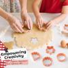 Ultimate Baking Kit for Kids - 38 Piece Kitchen Tools, Food Grade Silicone, BPA/BPS Free - Real Cooking Set for Ages 8-12 - Girls Boys Birthday Stocking Stuffer - Danish Orange view 3
