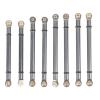 8Pcs Metal Pull Rod Linkage Link Set for HB Toys ZP1001 ZP1002 ZP1003 ZP1004 1/10 RC Crawler Car Upgrade Parts view 1