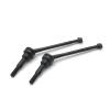 for WLtoys 1/12 12423 12427 12428 RC Car Metal Upgrade Parts, Modified CVD Front Propshaft Pair, Silver, Black(Silver) view 2